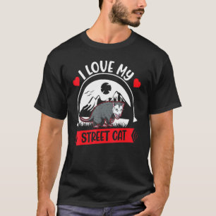 Ik hou van mijn straatkat Possum Opossum T-shirt