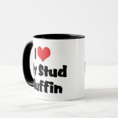 Ik hou van mijn Stud Muffin Mok (Voorkant links)