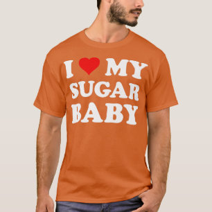 Ik hou van mijn suikerbaby Grappige vrouw moeder T-shirt