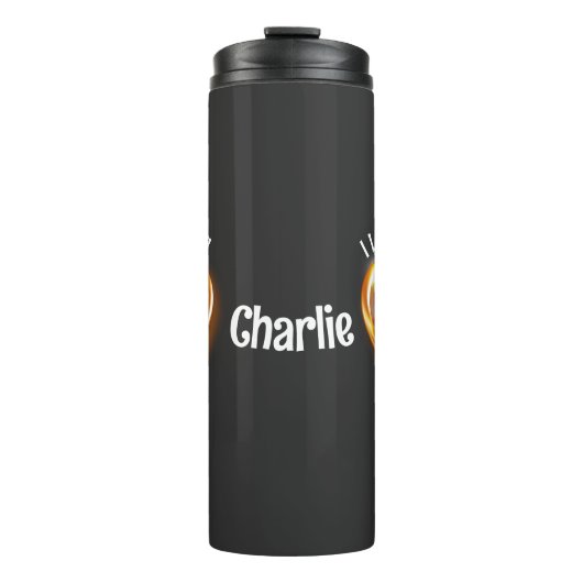 Ik hou van mijn tandwieltje dat het hart opblaast thermosbeker (Voorkant)