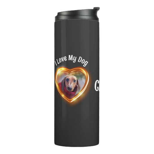 Ik hou van mijn tandwieltje dat het hart opblaast thermosbeker (Gedraaid links)