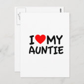 Ik hou van mijn tante briefkaart (Voorkant / Achterkant)