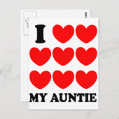 Ik hou van mijn tante briefkaart (Voorkant / Achterkant)