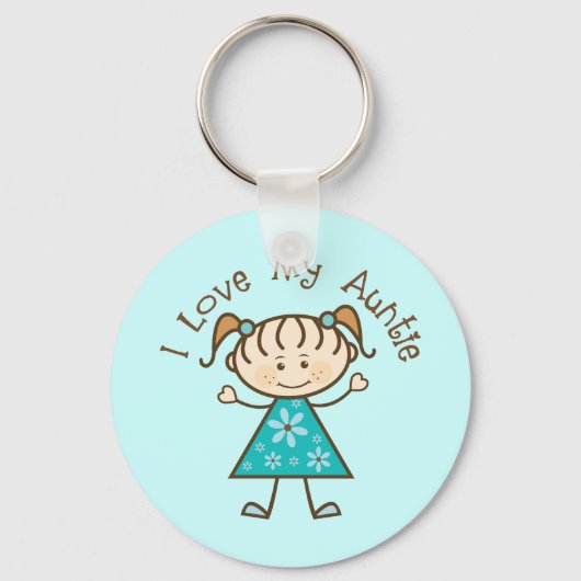 Ik hou van mijn tante. sleutelhanger (Voorkant)