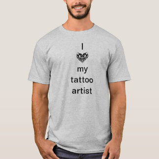 Ik hou van mijn tattoo kunstenaar t-shirt