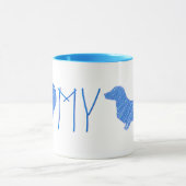 Ik hou van mijn teckel Mok (Midden)