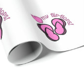 Ik hou van mijn Teenslippers Cadeaupapier (Rol Hoek)