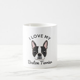 "Ik hou van mijn terrier Boston" koffie-Mok Koffiemok