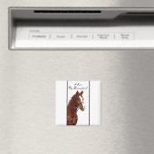 Ik hou van mijn Thoroughbred. Paard Magneet (Insitu (Vaatwasser))