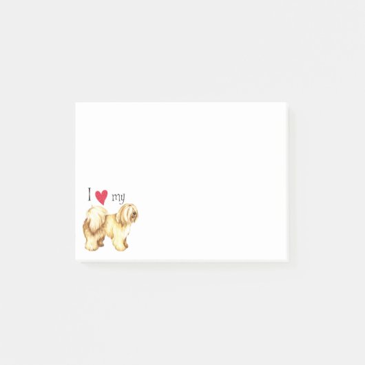 Ik hou van mijn Tibetaanse Terrier Post-it® Notes (Voorkant)
