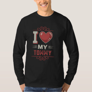 Ik hou van mijn TOMMY T-shirt naam TOMMY