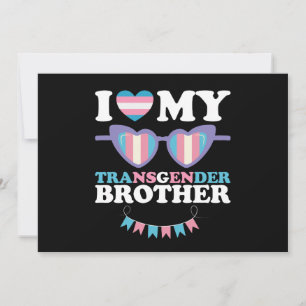 Ik hou van mijn transgender broer familie trans LG Kaart