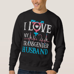 Ik hou van mijn transgender man lgbt gay lesbisch trui