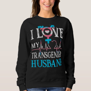 Ik hou van mijn transgender man lgbt gay lesbisch trui
