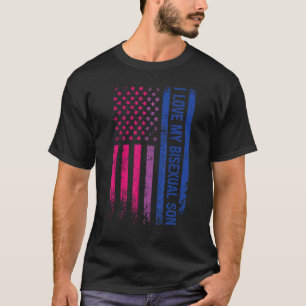Ik hou van mijn transgender zoon gay pride lgbt cd t-shirt