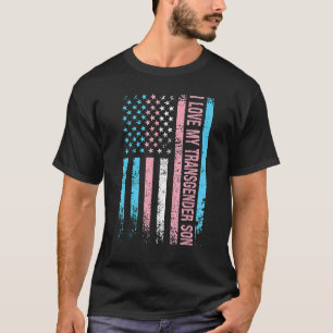 Ik hou van mijn transgender zoon Trans LGBT T-shirt