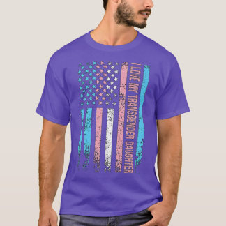 Ik hou van mijn transgenderdochter transLGBT LGBTQ T-shirt