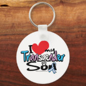 Ik hou van mijn transgenderzoon sleutelhanger (Voorkant)
