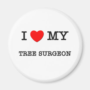 Ik hou van mijn TREE SURGEON Magneet