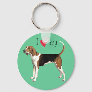 Ik hou van mijn Treeing Walker Sleutelhanger