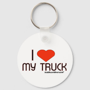 Ik hou van mijn truck sleutelhanger