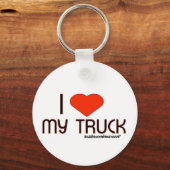 Ik hou van mijn truck sleutelhanger (Voorkant)