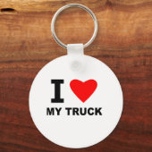 Ik hou van mijn truck sleutelhanger (Voorkant)