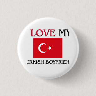 Ik hou van mijn Turkse vriend Ronde Button 3,2 Cm