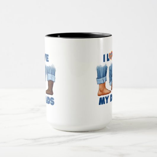 Ik hou van mijn twee vaders met trots mok (Midden)