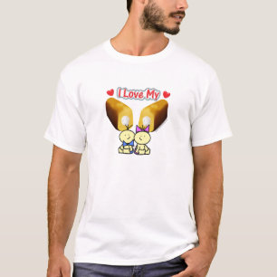 Ik hou van mijn Twinkies - Jongen/Girl Twins T-Shi T-shirt