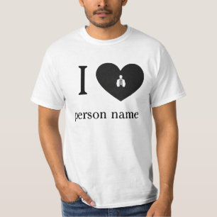 Ik hou van mijn type Custom T-Shirt