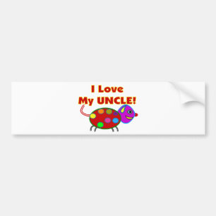 "Ik hou van mijn UNCLE" Kinder T-Shirts/giften Bumpersticker