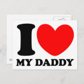 Ik hou van mijn vader briefkaart (Voorkant / Achterkant)