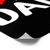 Ik hou van mijn vader Grappige vader & #; een dag Poster (Hoek)