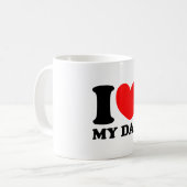 Ik hou van mijn vader koffiemok (Voorkant links)