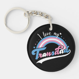 Ik hou van mijn vader LGBTQ Transgender Sleutelhanger