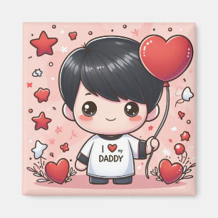 Ik hou van mijn vader magneet