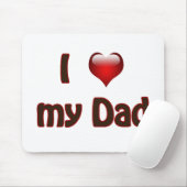 Ik hou van mijn vader muismat (Met muis)