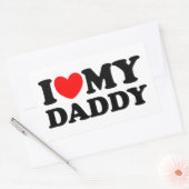 Ik hou van mijn vader rechthoekige sticker (Envelop)