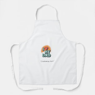 Ik hou van mijn vader schort – Grappig BBQ-cadeau