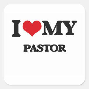 Ik hou van mijn vader vierkante sticker