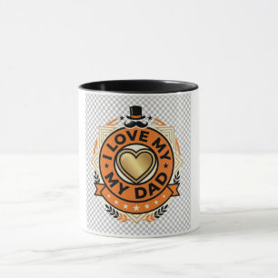 Ik hou van mijn vader Vintage Father's Day Mok C
