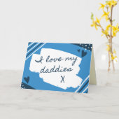 Ik hou van mijn Vaderdag Kaart (Gele Bloem)