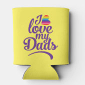 Ik hou van mijn vaders - LGBTQ Vaderdag Pride Blikjeskoeler (Achterkant)