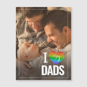 Ik hou van mijn vaders Rainbow Heart Pride Vader