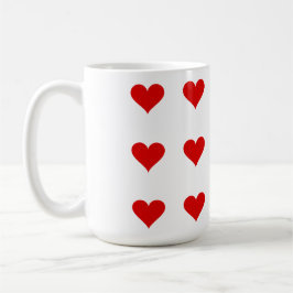 Ik hou van mijn Valentijnsdag - Mok met harten