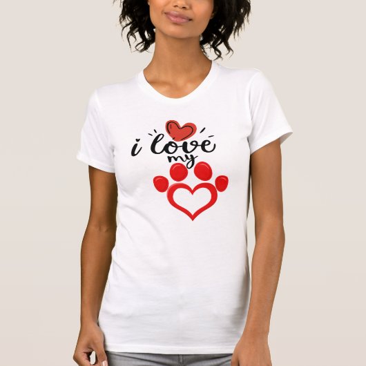 Ik hou van mijn Valentijnsdag T-shirt (Voorkant)