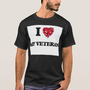 Ik hou van mijn veteraan t-shirt