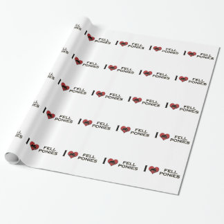 Ik hou van mijn vingers:  "I Heart Fell Ponies" Cadeaupapier