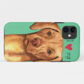 Ik hou van mijn Vizsla Case-Mate iPhone Case (Achterkant (horizontaal))